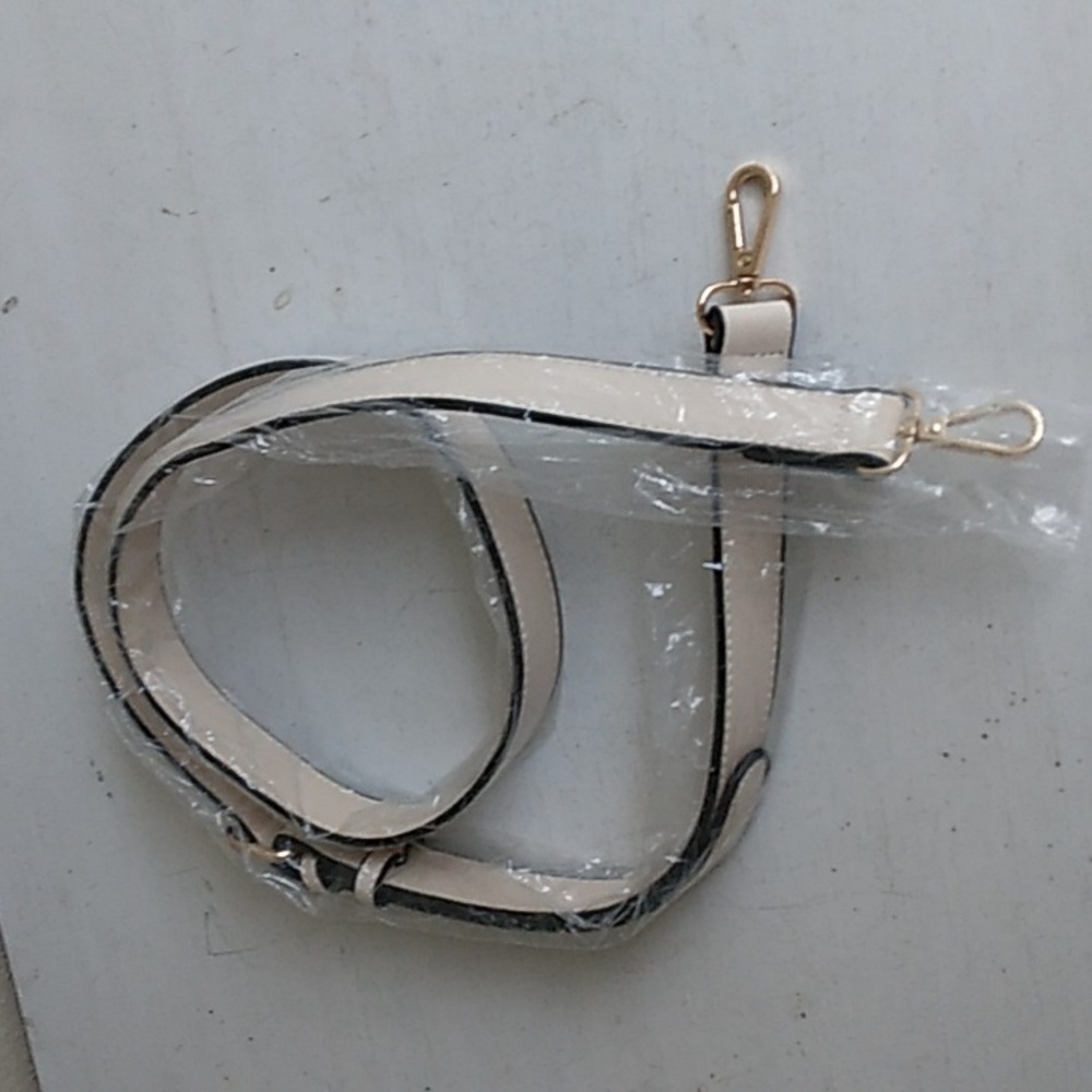 Light Tan Strap Gold Hardware Replacement Crossbody Bag Strap